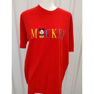 Disney Mickey & Co Embroidered TShirt One Size Fits All Multicolor